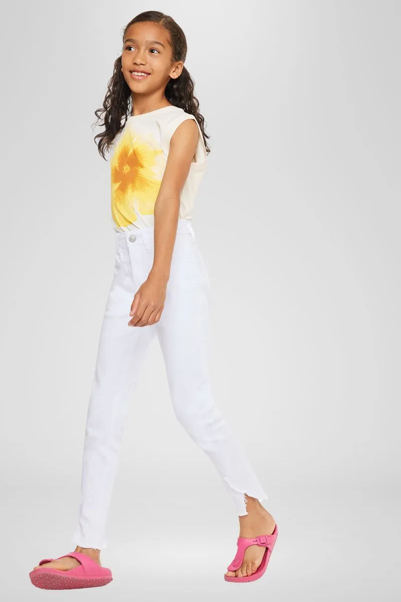 Rio High Rise Ankle Skinny Kid Jeans