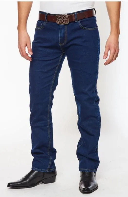 Rodeo Clothing Mens Jeans Skinny Fit in Dark Blue HLP-502-DKBLUE