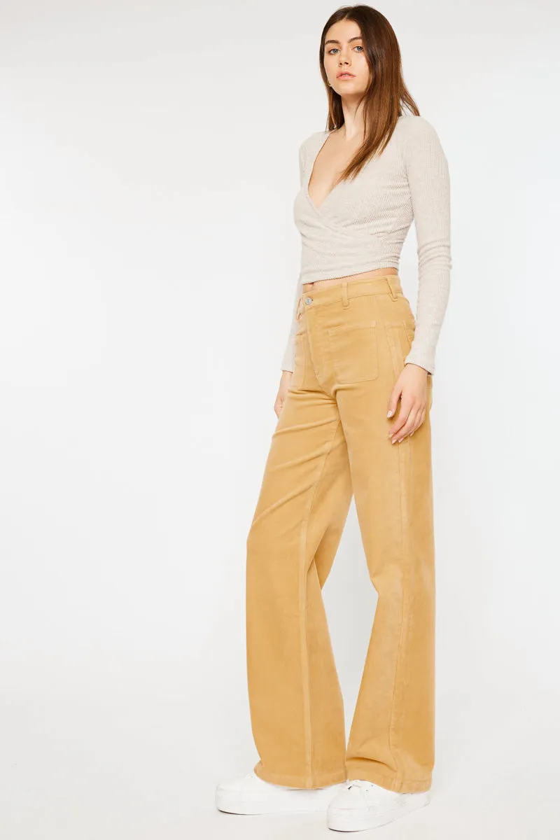 Saturn Ultra High Rise Wide Leg Corduroy Pants