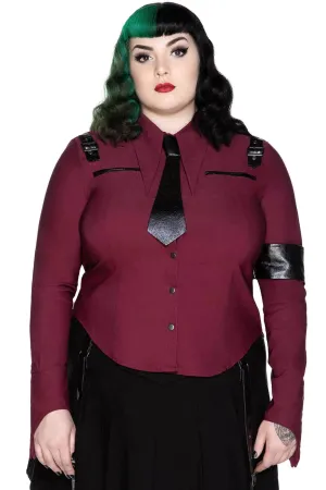 Secret Mission Button-Up Shirt [BLOOD] [PLUS] - Resurrect