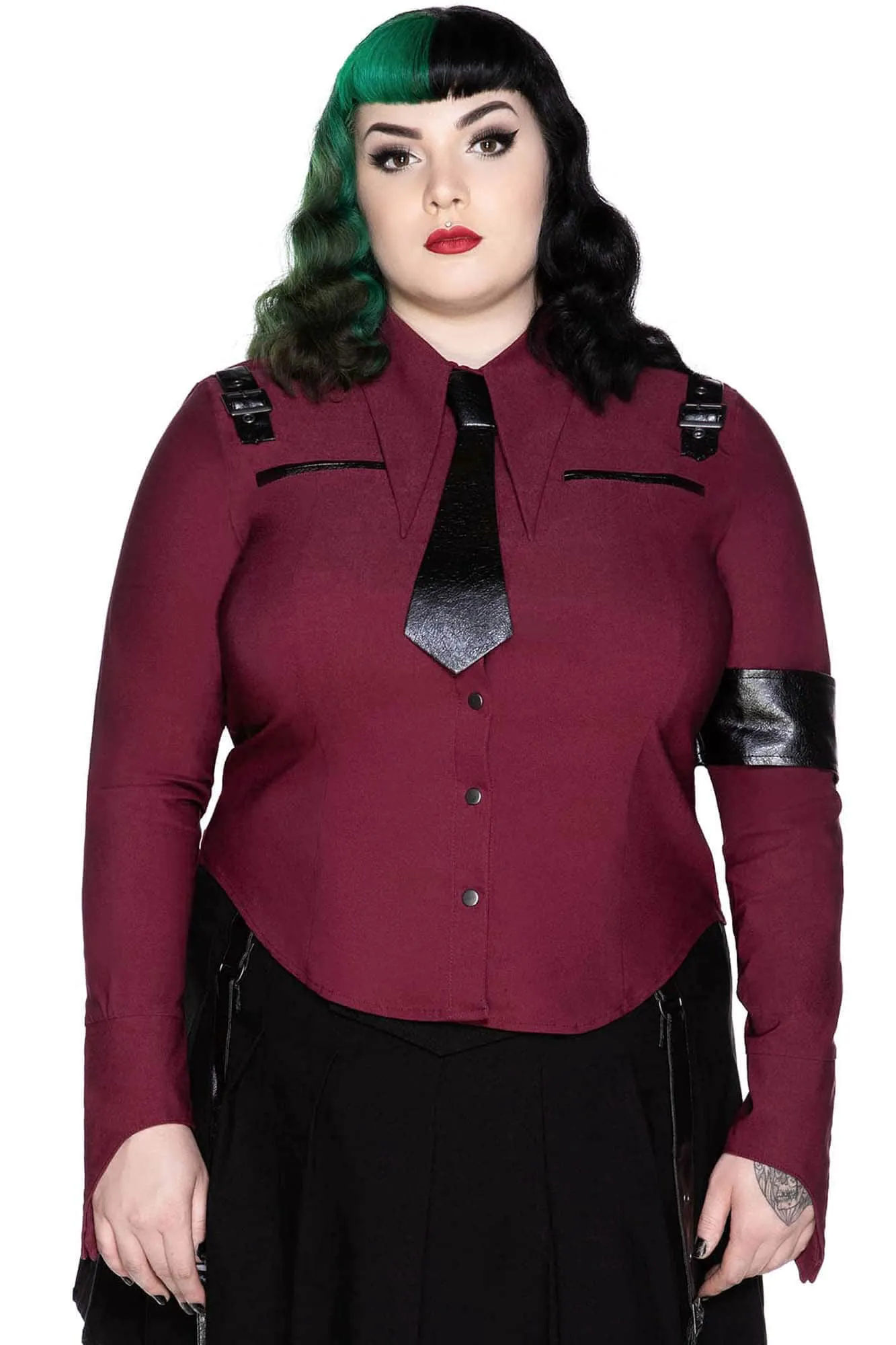 Secret Mission Button-Up Shirt [BLOOD] [PLUS] - Resurrect