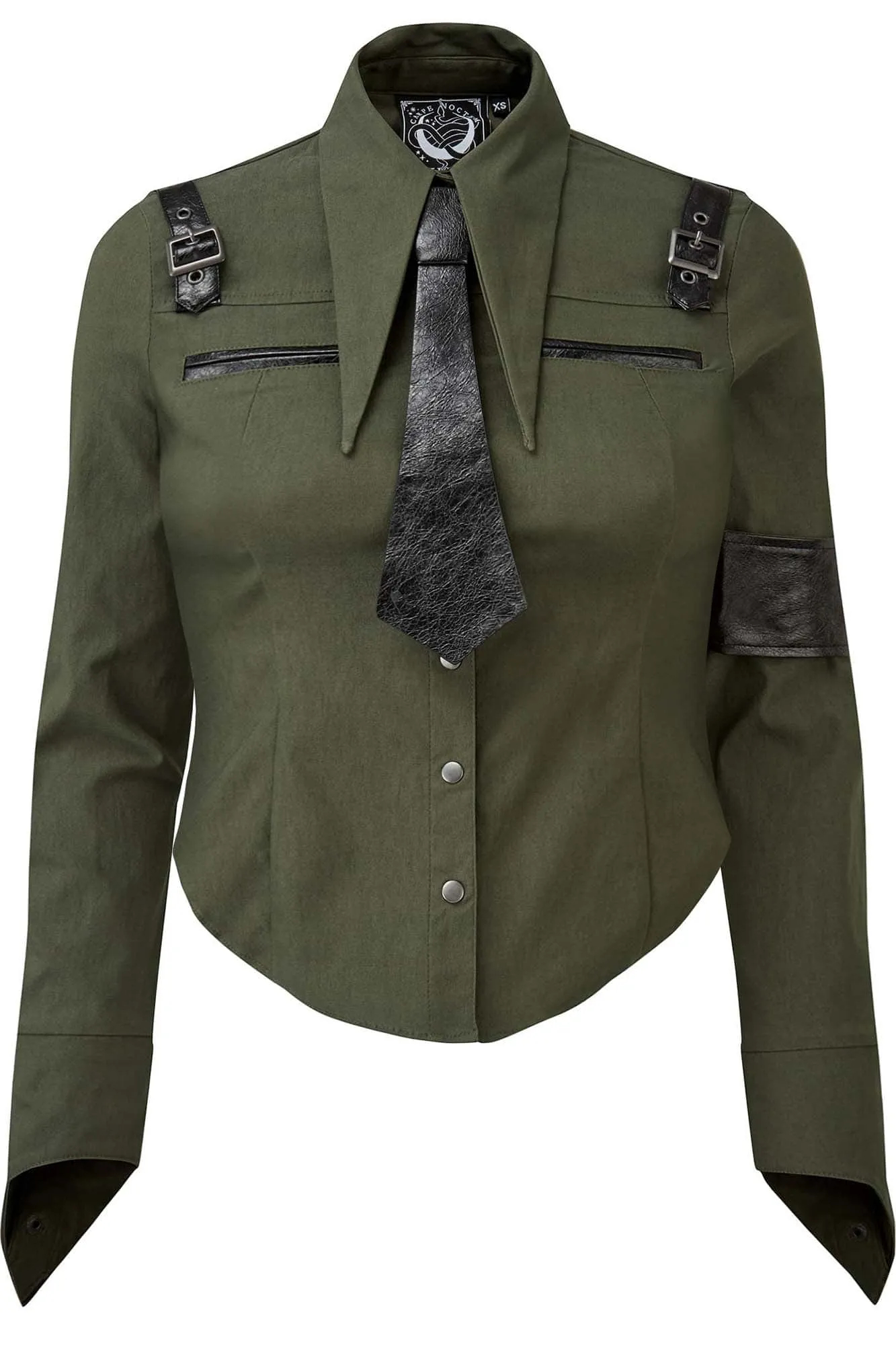Secret Mission Button-Up Shirt [KHAKI] [PLUS] - Resurrect