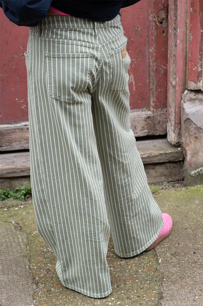 Seventy   Mochi Blake Vintage Moss Stripe Jeans