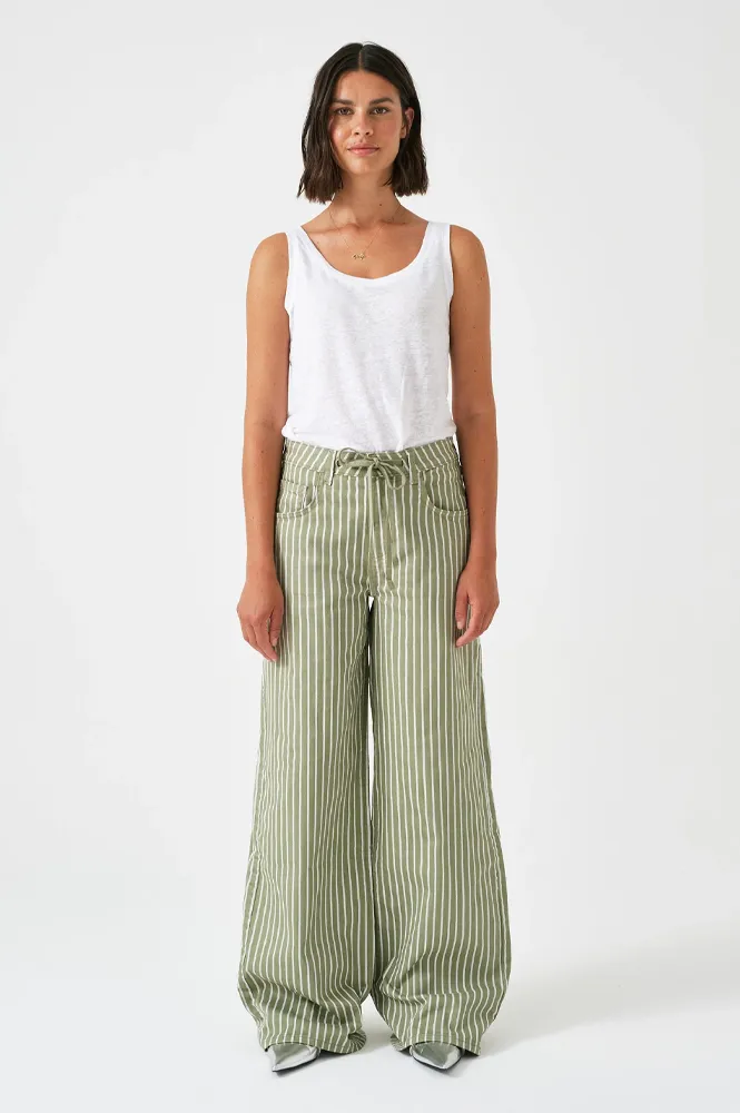 Seventy   Mochi Blake Vintage Moss Stripe Jeans