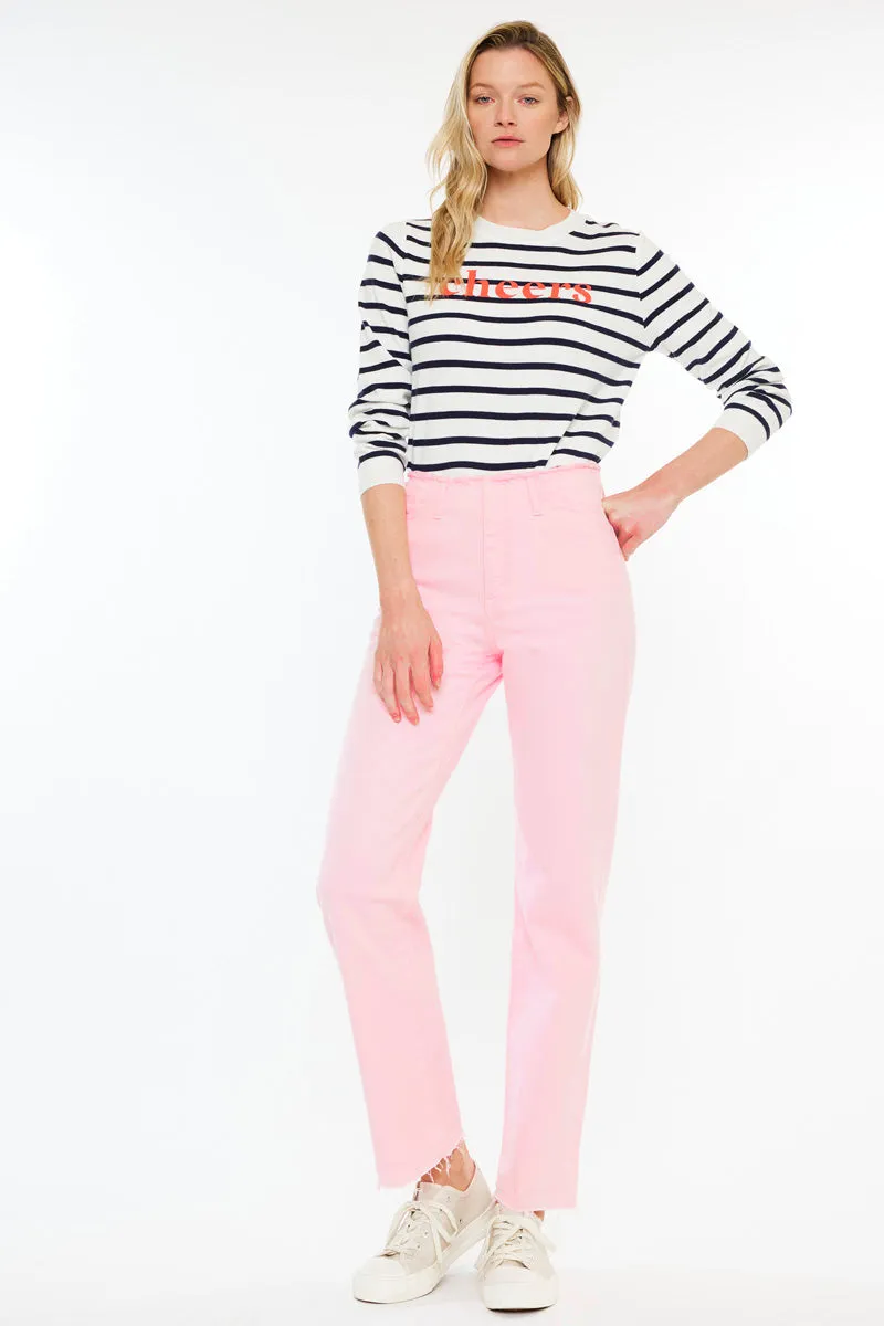 Sharon High Rise True Straight Jeans