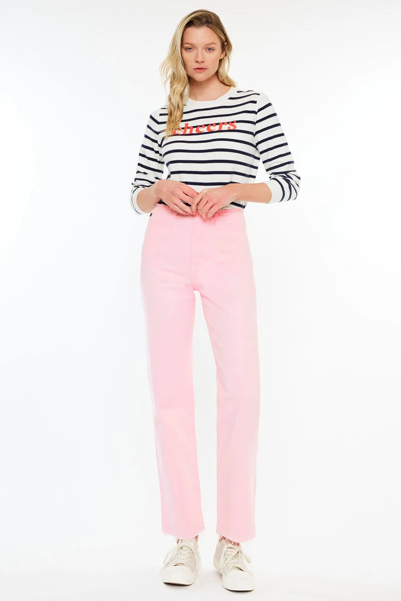 Sharon High Rise True Straight Jeans