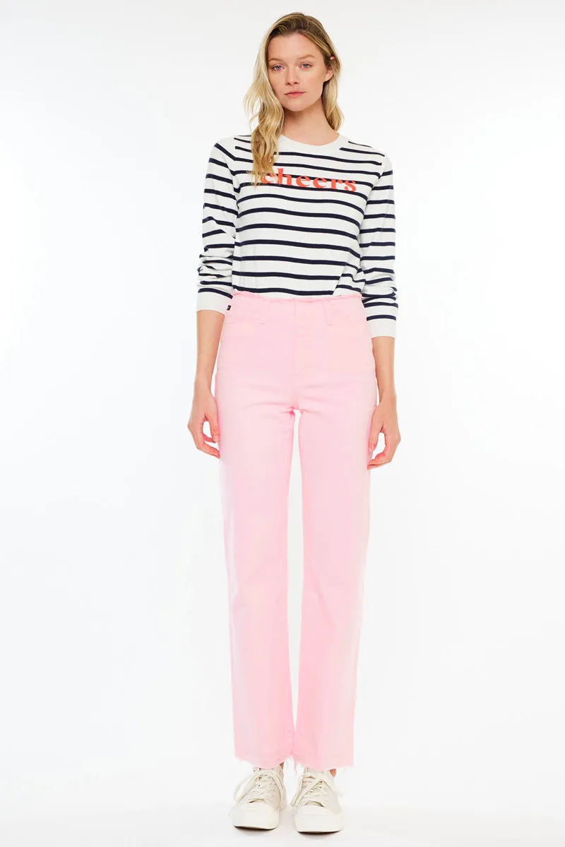 Sharon High Rise True Straight Jeans