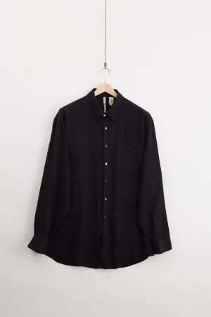 Silk cotton blend textured shirt (XL)