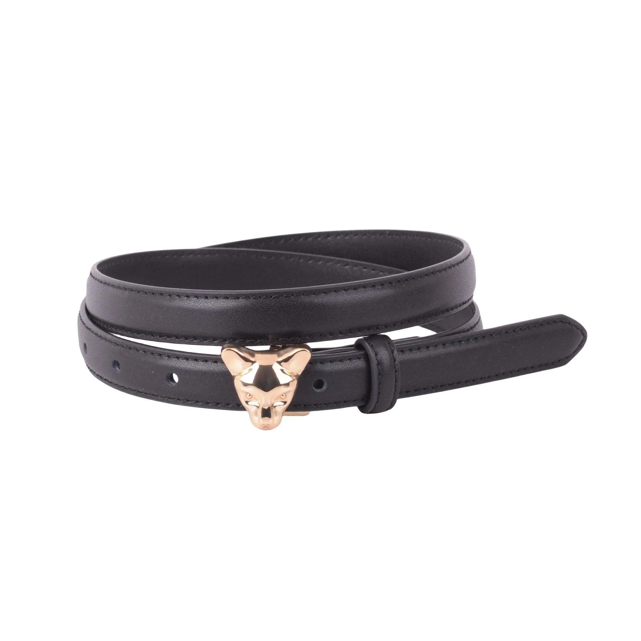 Skinny Panther Buckle Belt