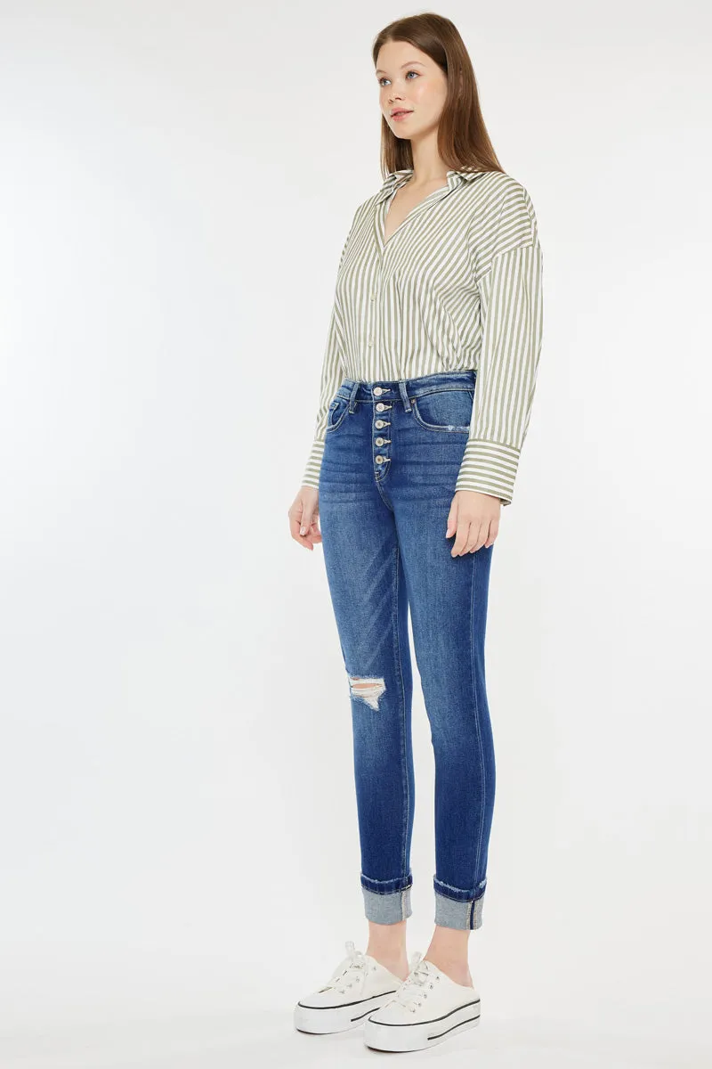 Sparrow High Rise Cigarette Leg Jeans