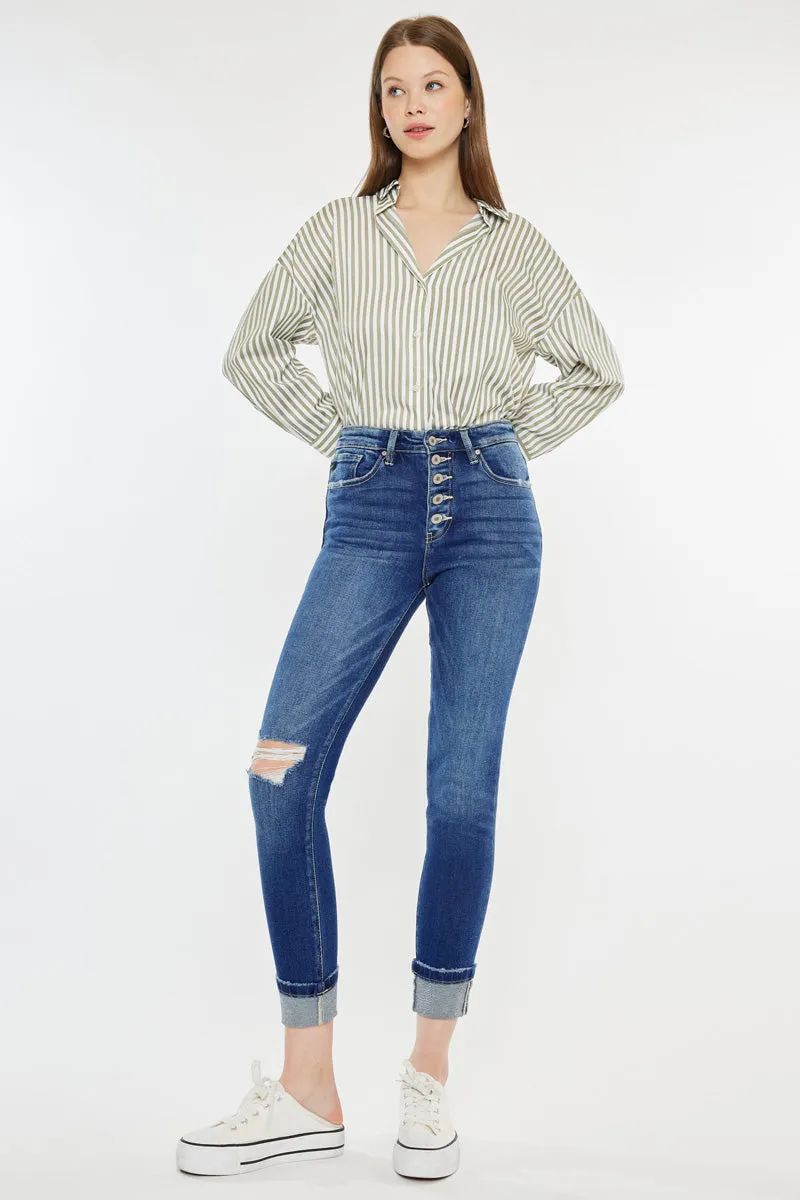 Sparrow High Rise Cigarette Leg Jeans