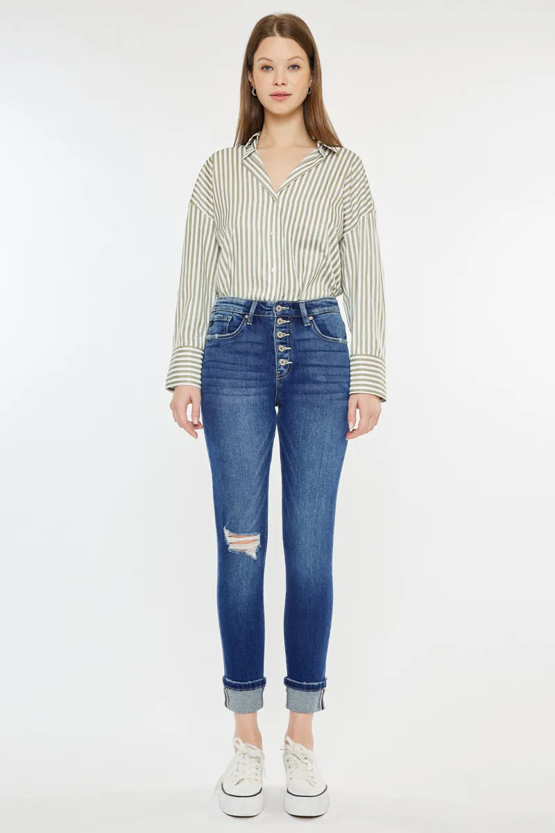 Sparrow High Rise Cigarette Leg Jeans