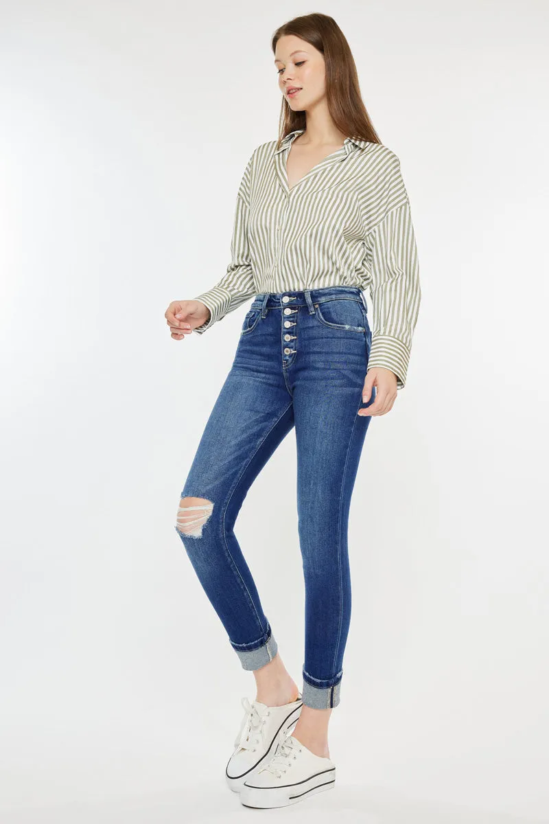 Sparrow High Rise Cigarette Leg Jeans