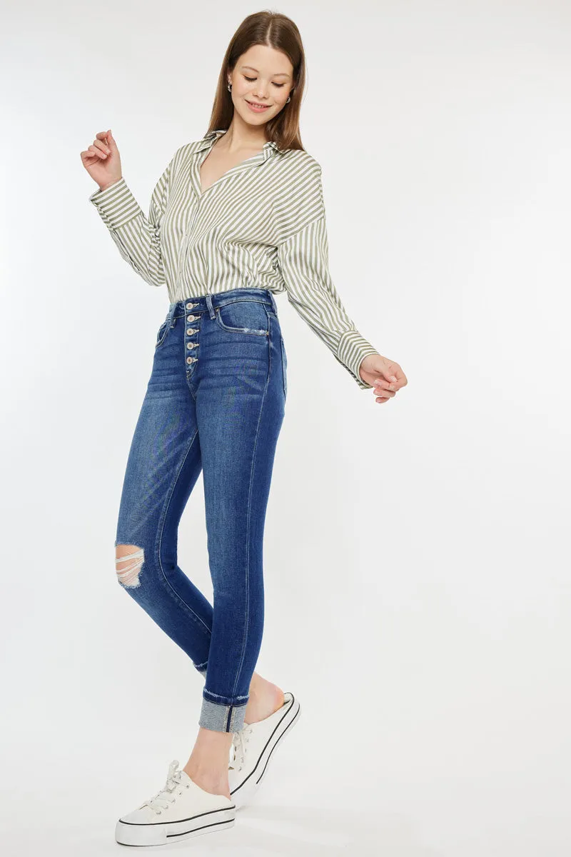 Sparrow High Rise Cigarette Leg Jeans