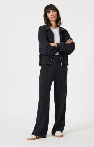 SPORTY LUXE TENCEL™ PANTS IN BLACK