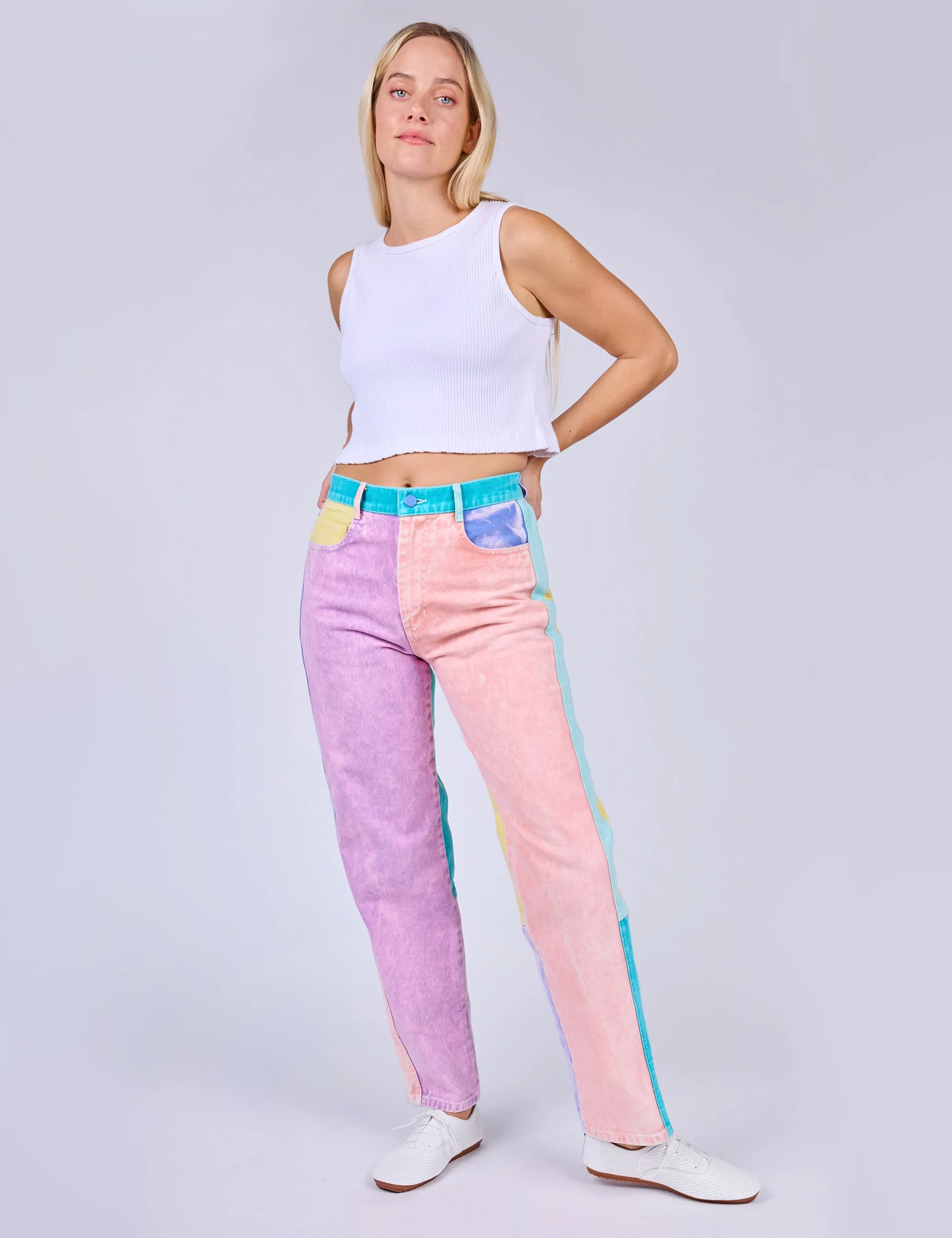 Stellar Night Acid Wash Denim Jeans