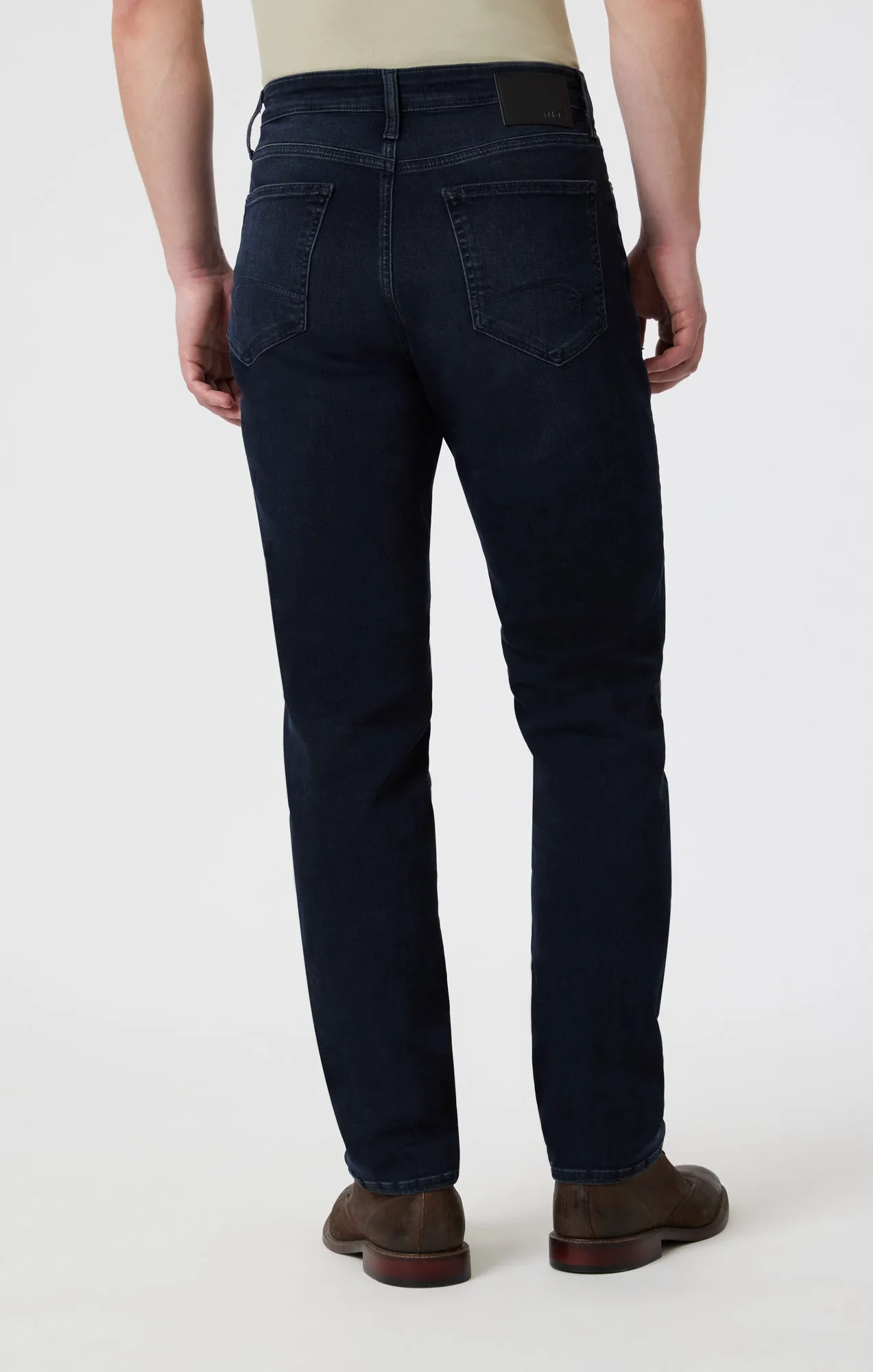 STEVE  ATHLETIC FIT IN BLUE BLACK BRUSHED SUPERMOVE