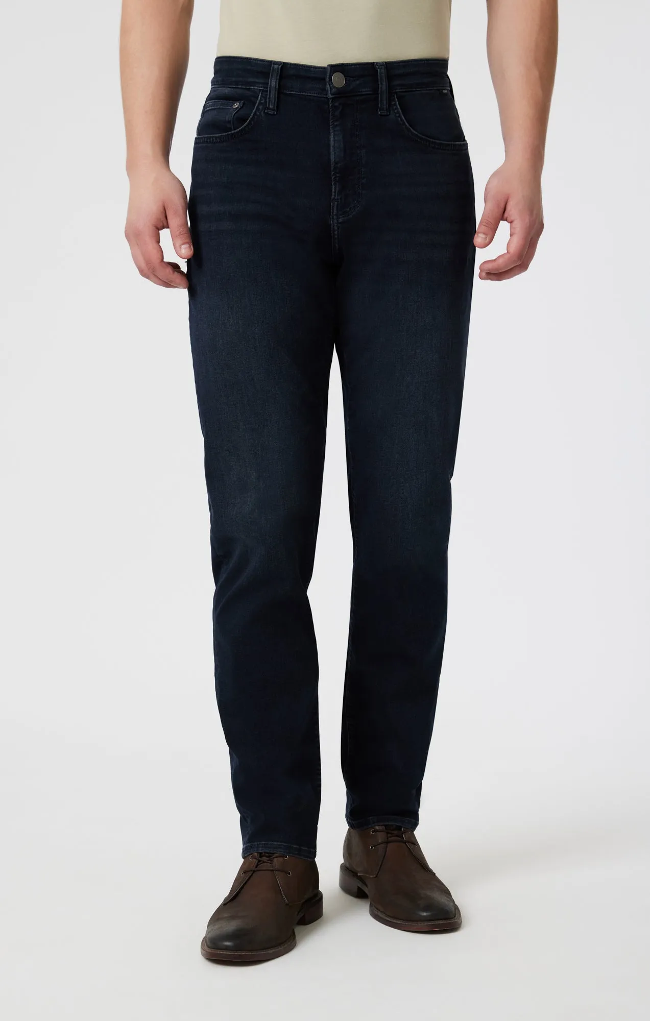 STEVE  ATHLETIC FIT IN BLUE BLACK BRUSHED SUPERMOVE