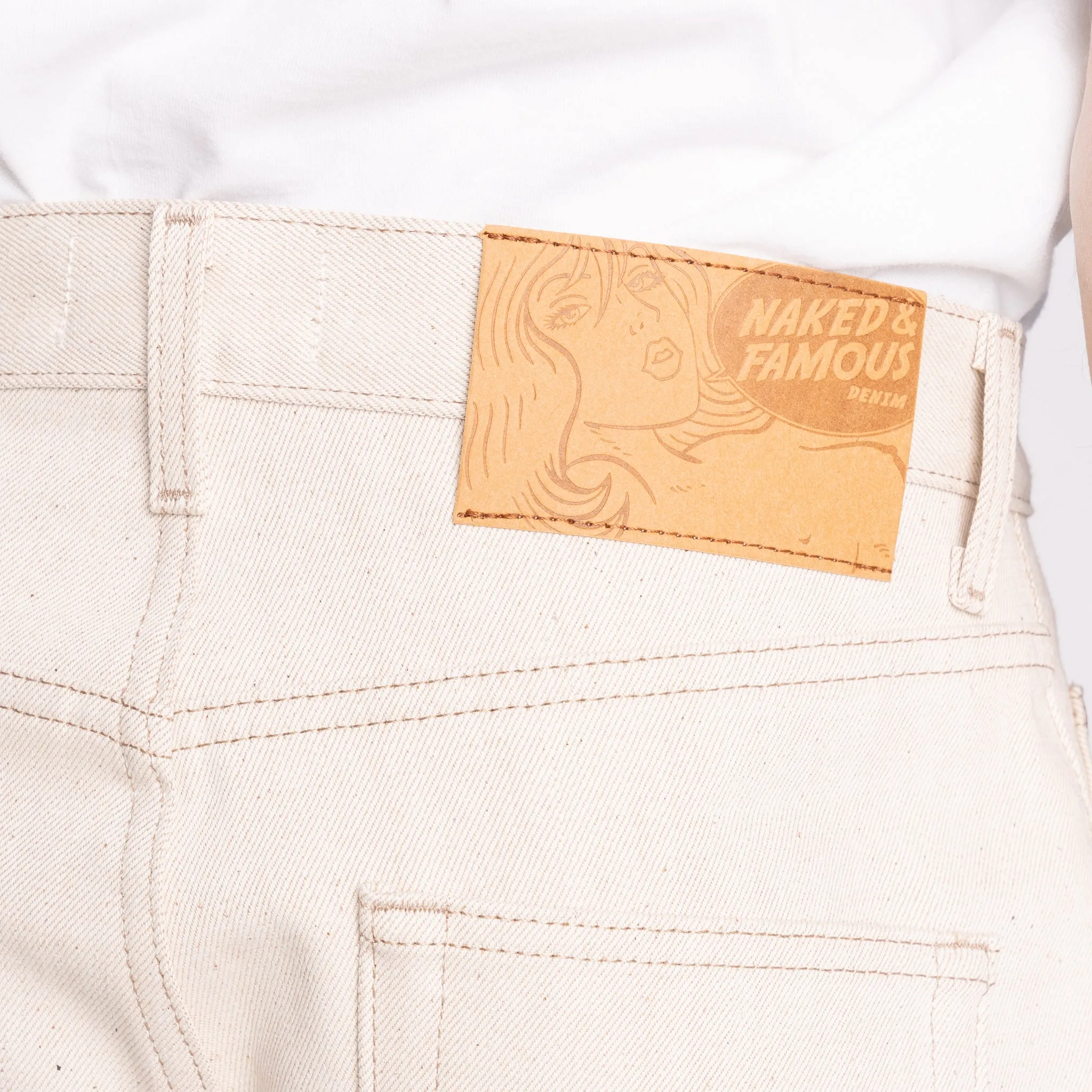 Strong Guy - All Natural Ecru Foxfibre® Selvedge