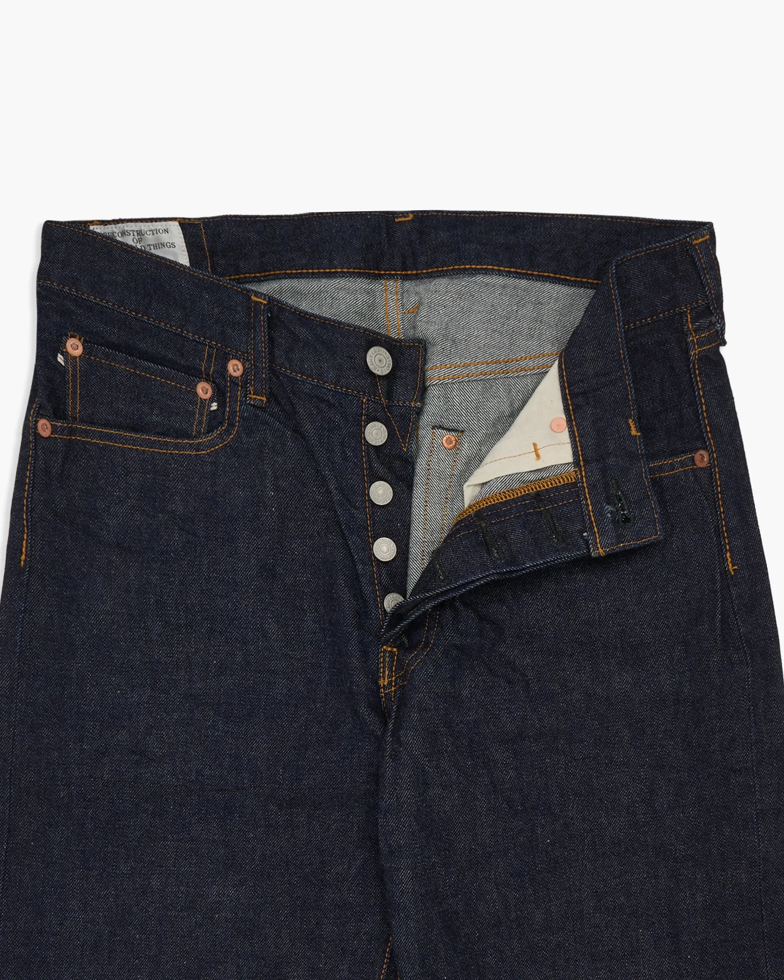 Studio D'Artisan D1891 13oz Selvedge Regular Straight Mens Jeans - Onewash