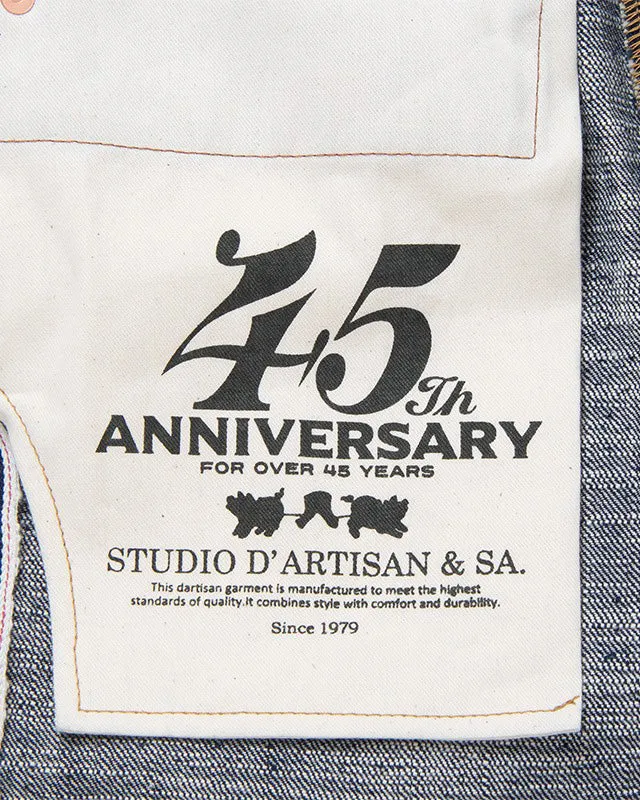 Studio D'Artisan SP-108 45th Anniversary 16oz Selvedge 'Extreme Denim' Regular Straight Mens Jeans - Onewash