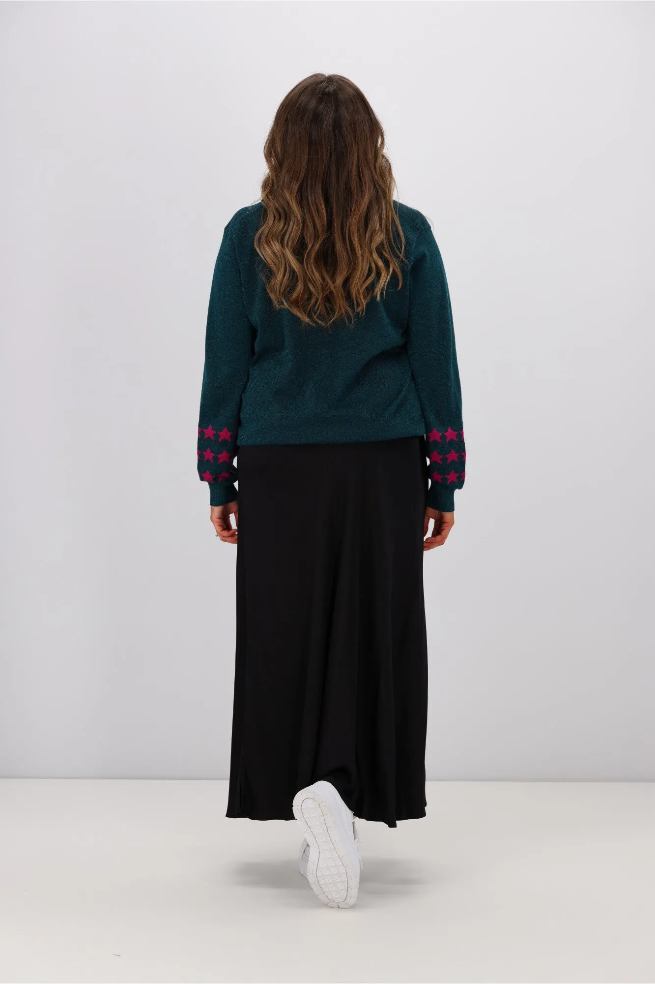 Sugarhill Brighton Marcella V Neck Jumper Teal