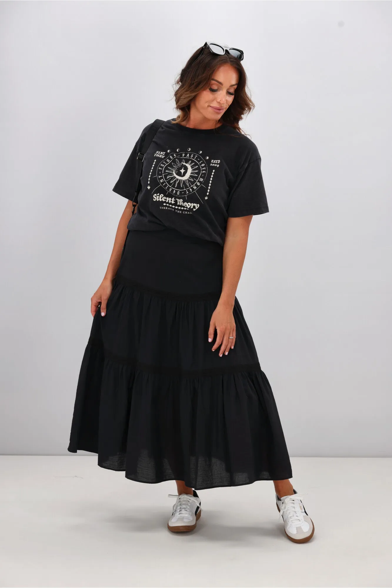 Sunday Boho Ebony Skirt Black
