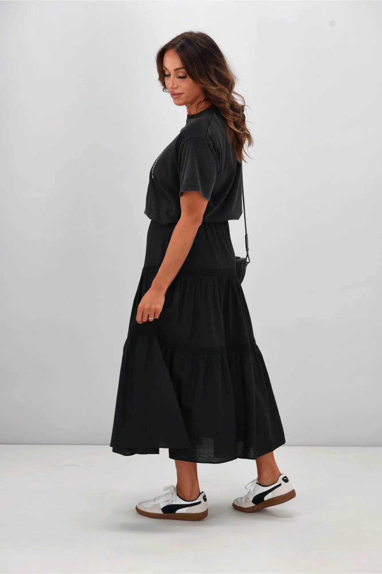 Sunday Boho Ebony Skirt Black