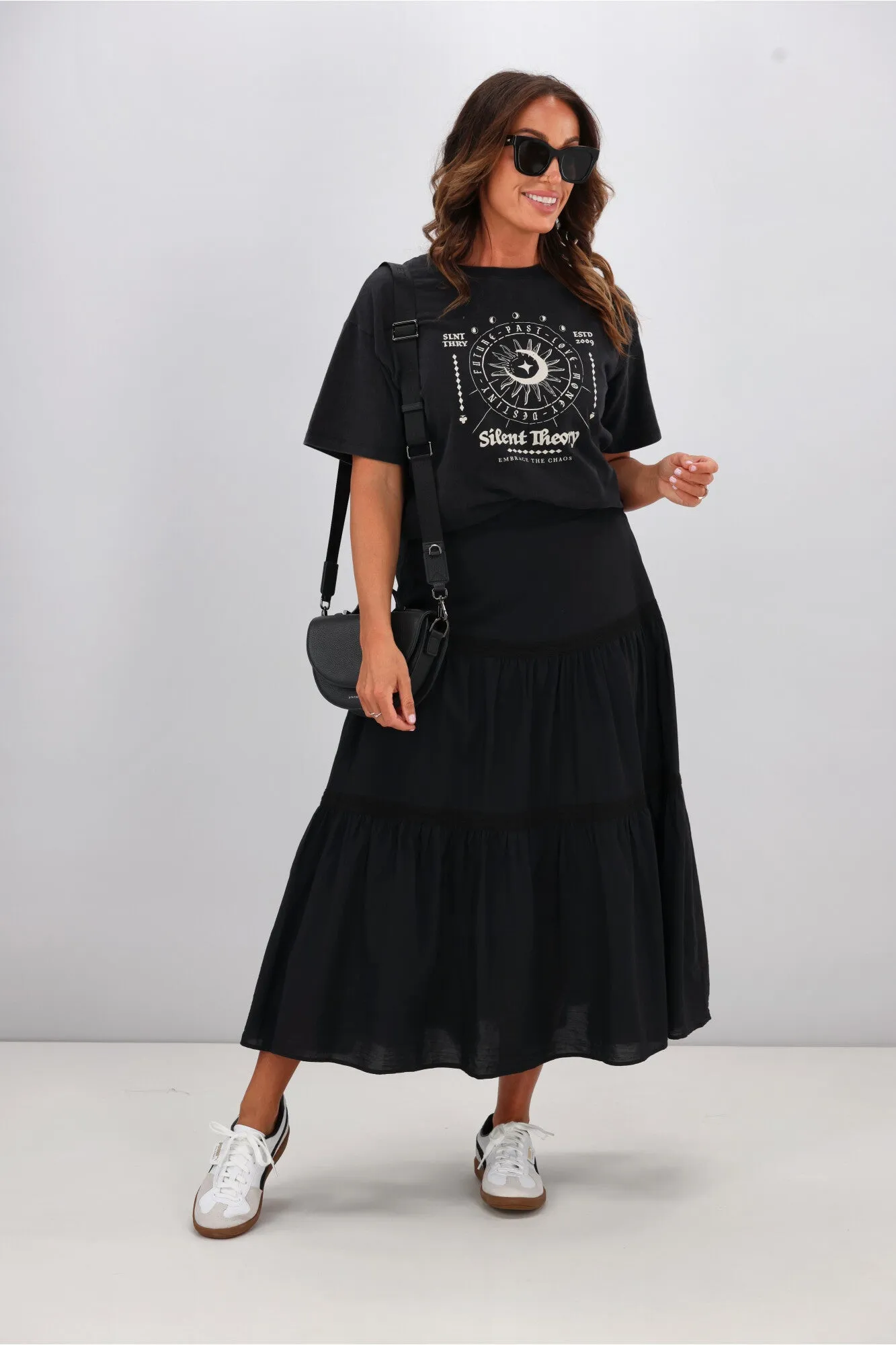 Sunday Boho Ebony Skirt Black