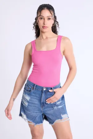 Super High Rise Comfort Waistband Baggy Denim Shorts