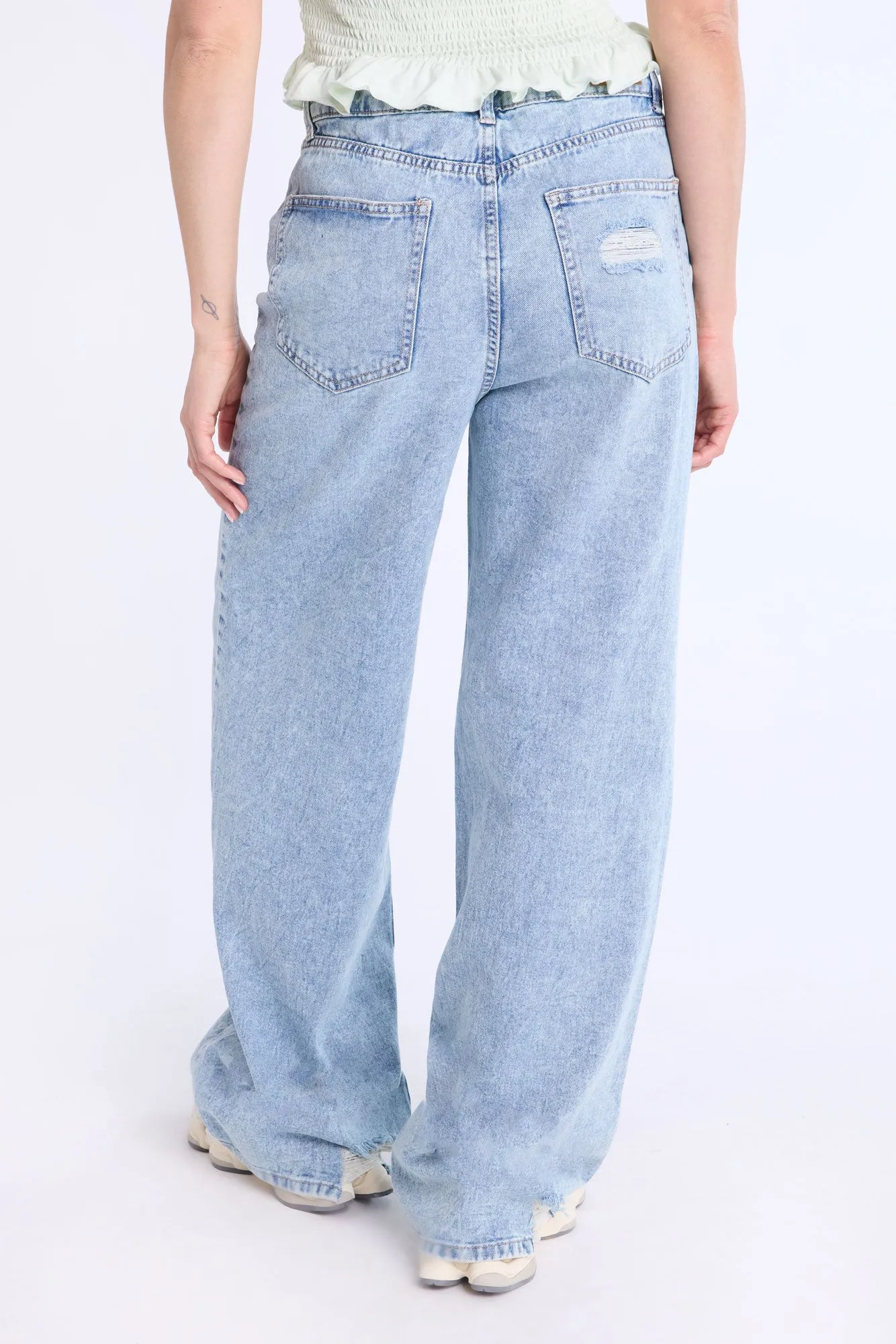 Super High Rise Wide Leg Jeans
