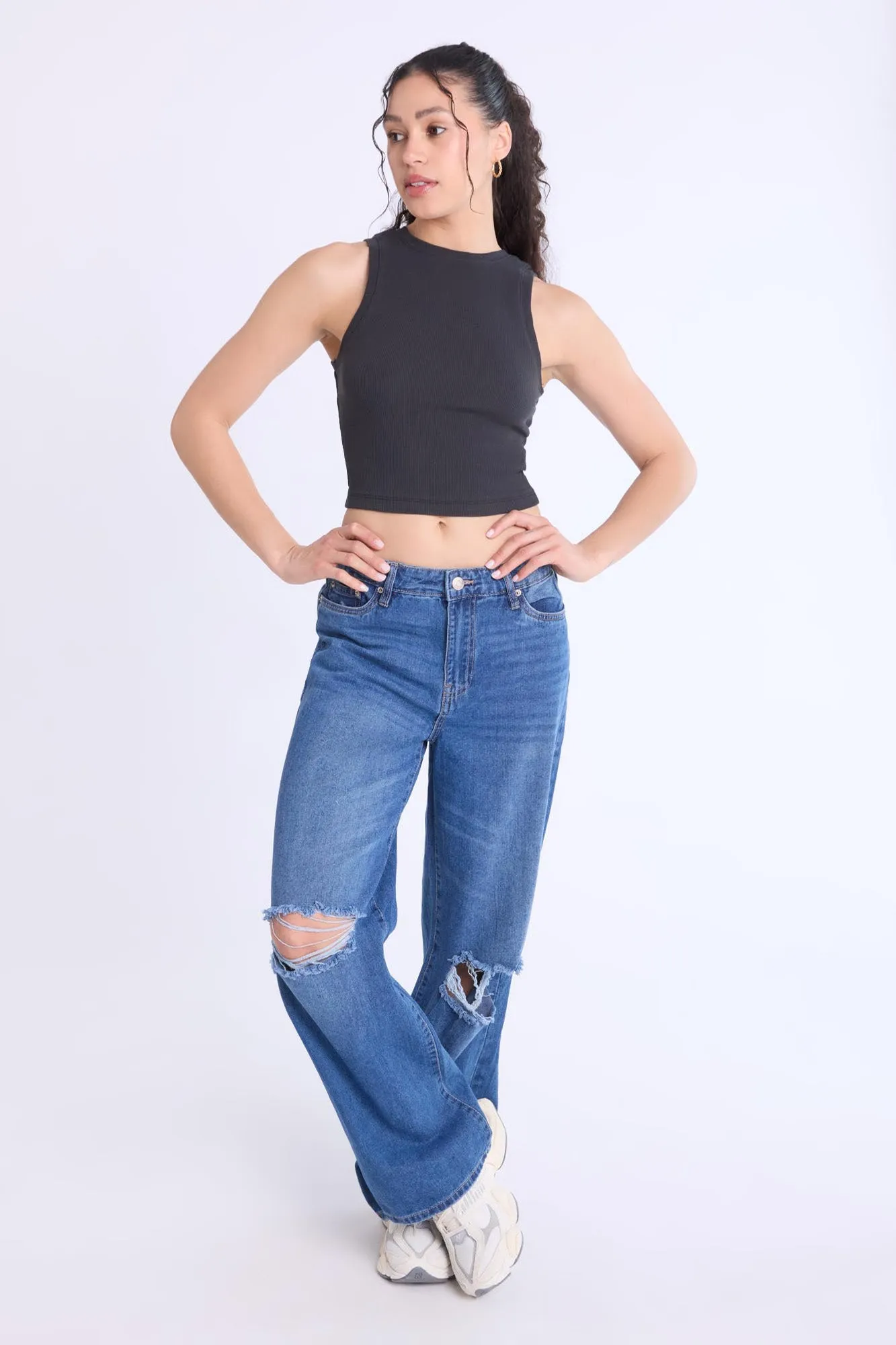 Super High Rise Wide Leg Jeans