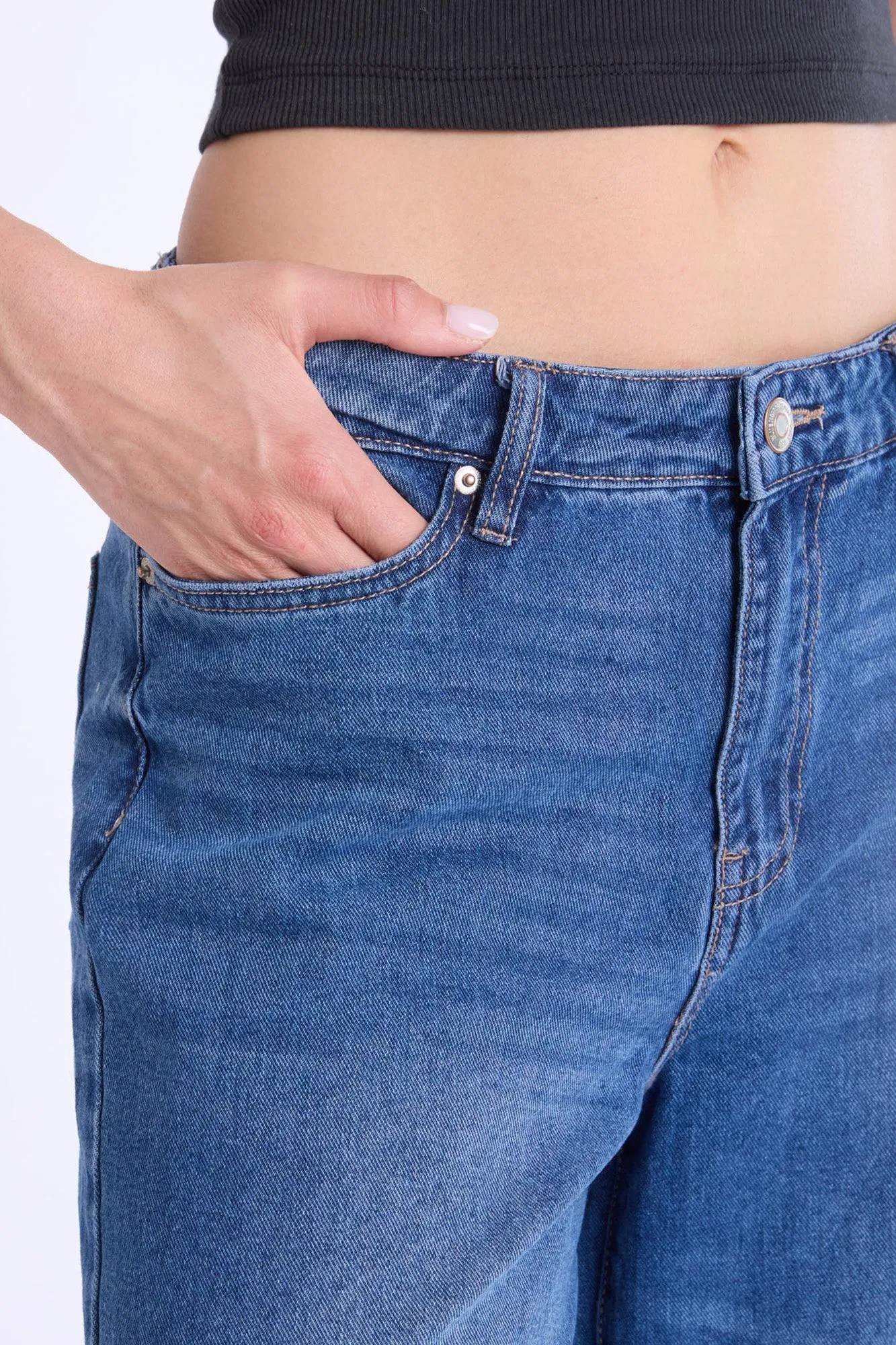 Super High Rise Wide Leg Jeans