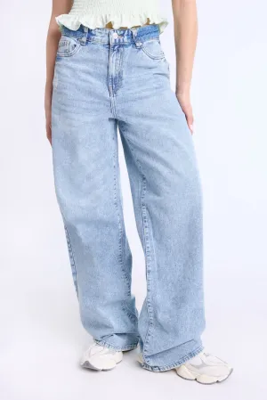 Super High Rise Wide Leg Jeans