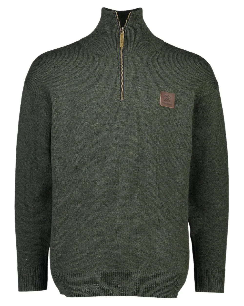 Swanndri Mens Mariner Wool Zip Neck Sweater
