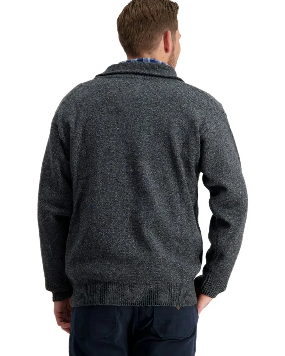 Swanndri Mens Mariner Wool Zip Neck Sweater