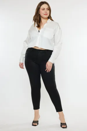 Teresa High Rise Coated Super Skinny Jeans (Plus Size)