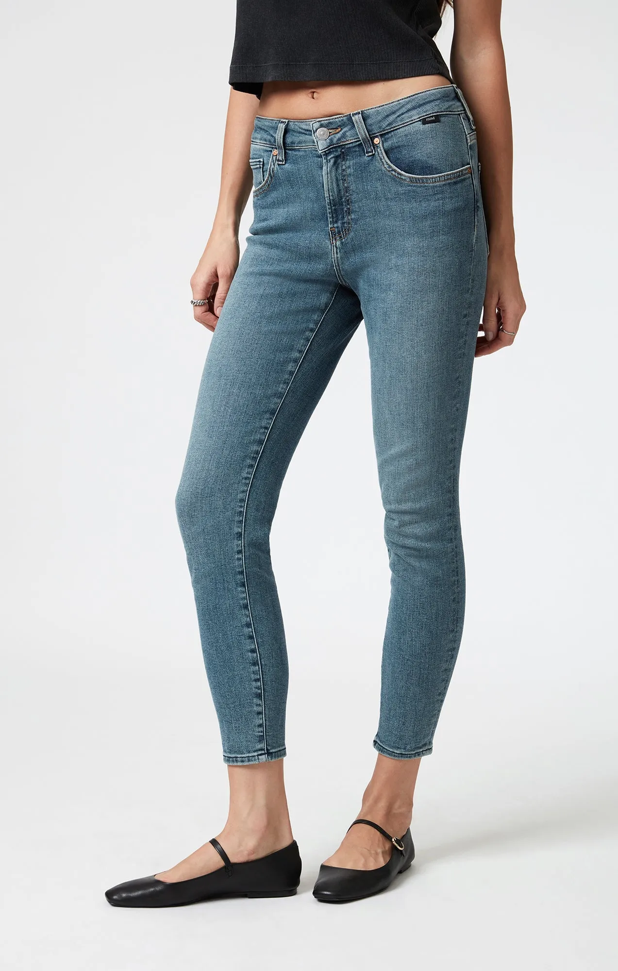 TESS SKINNY IN SHADED FLEX BLUE
