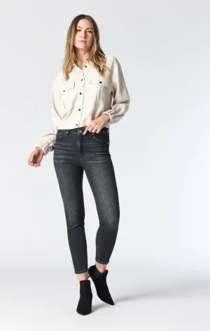 TESS SUPER SKINNY IN DARK SMOKE INDIGO SHAPE
