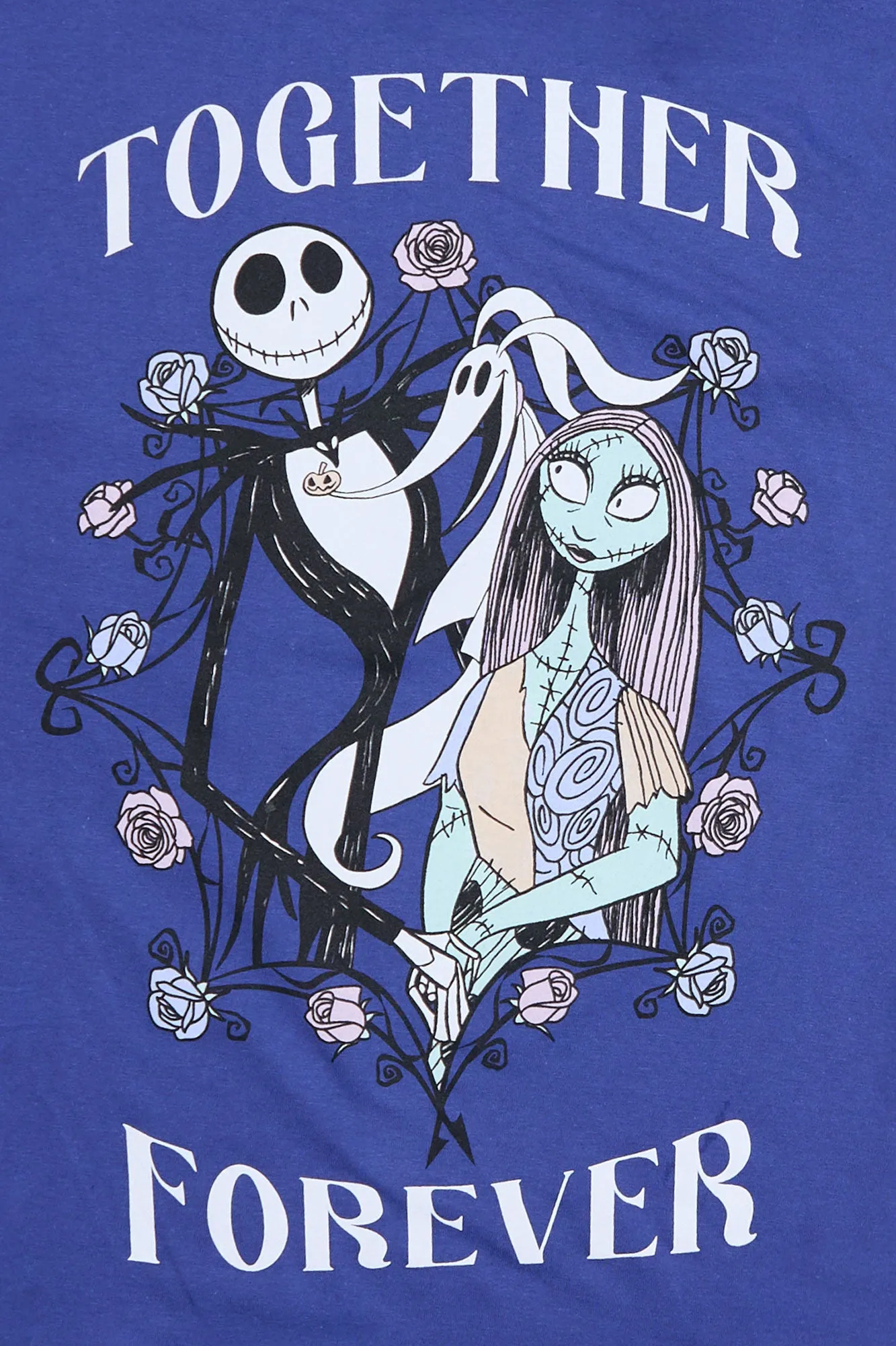 The Nightmare Before Christmas Together Forever Graphic Relaxed Tee