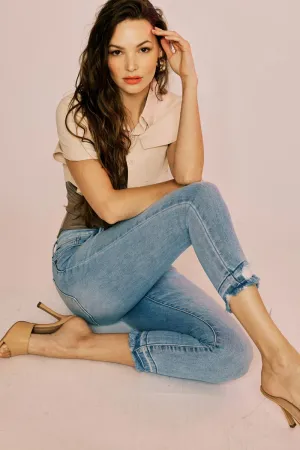 Thomasin High Rise Cropped Skinny Jeans