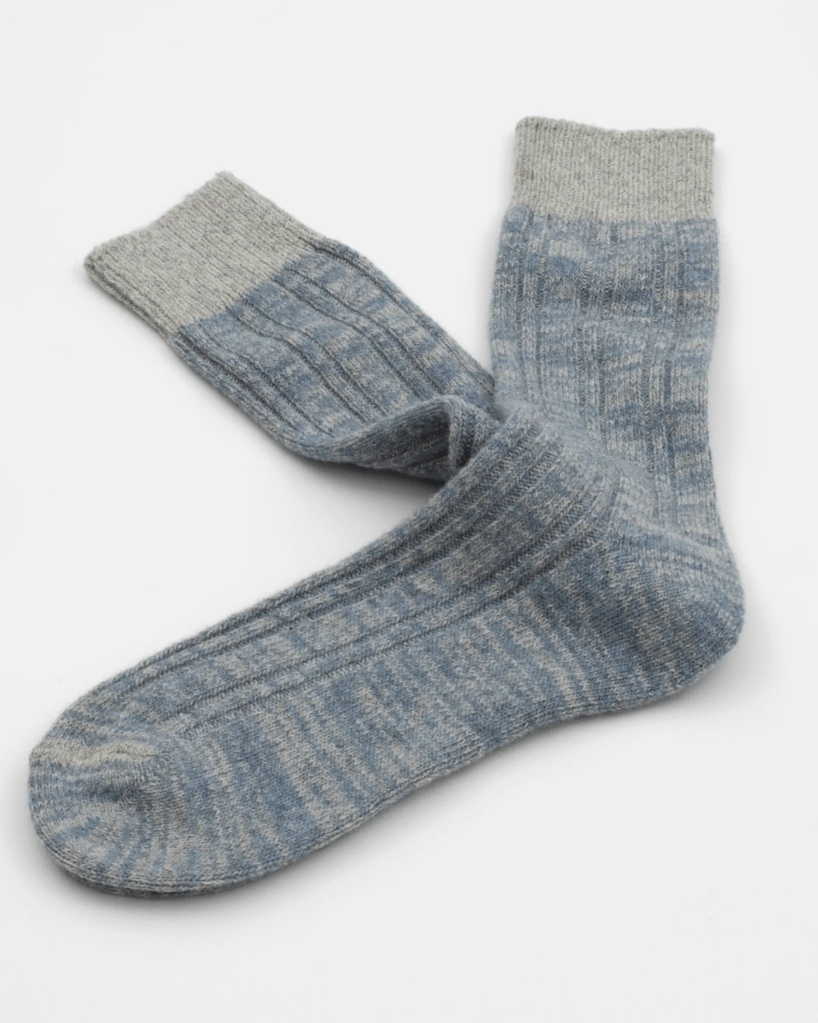Thunders Love Wool Collection Double Ribbed Socks - Blue