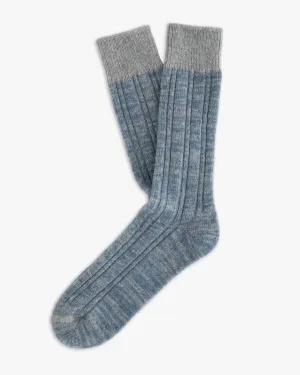 Thunders Love Wool Collection Double Ribbed Socks - Blue