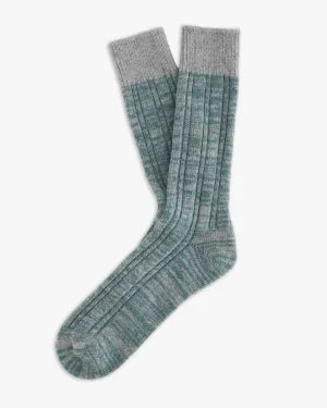 Thunders Love Wool Collection Double Ribbed Socks - Green