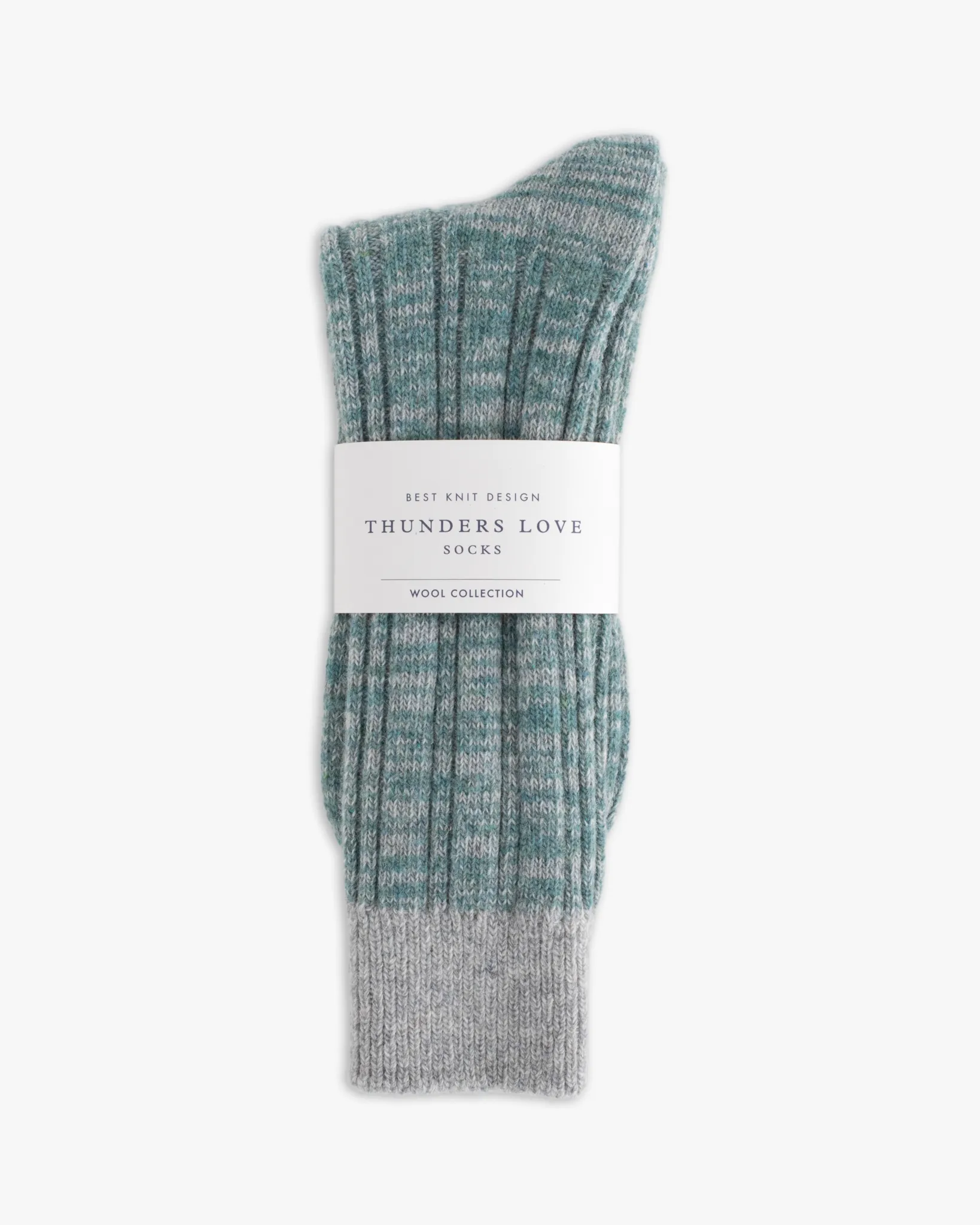 Thunders Love Wool Collection Double Ribbed Socks - Green