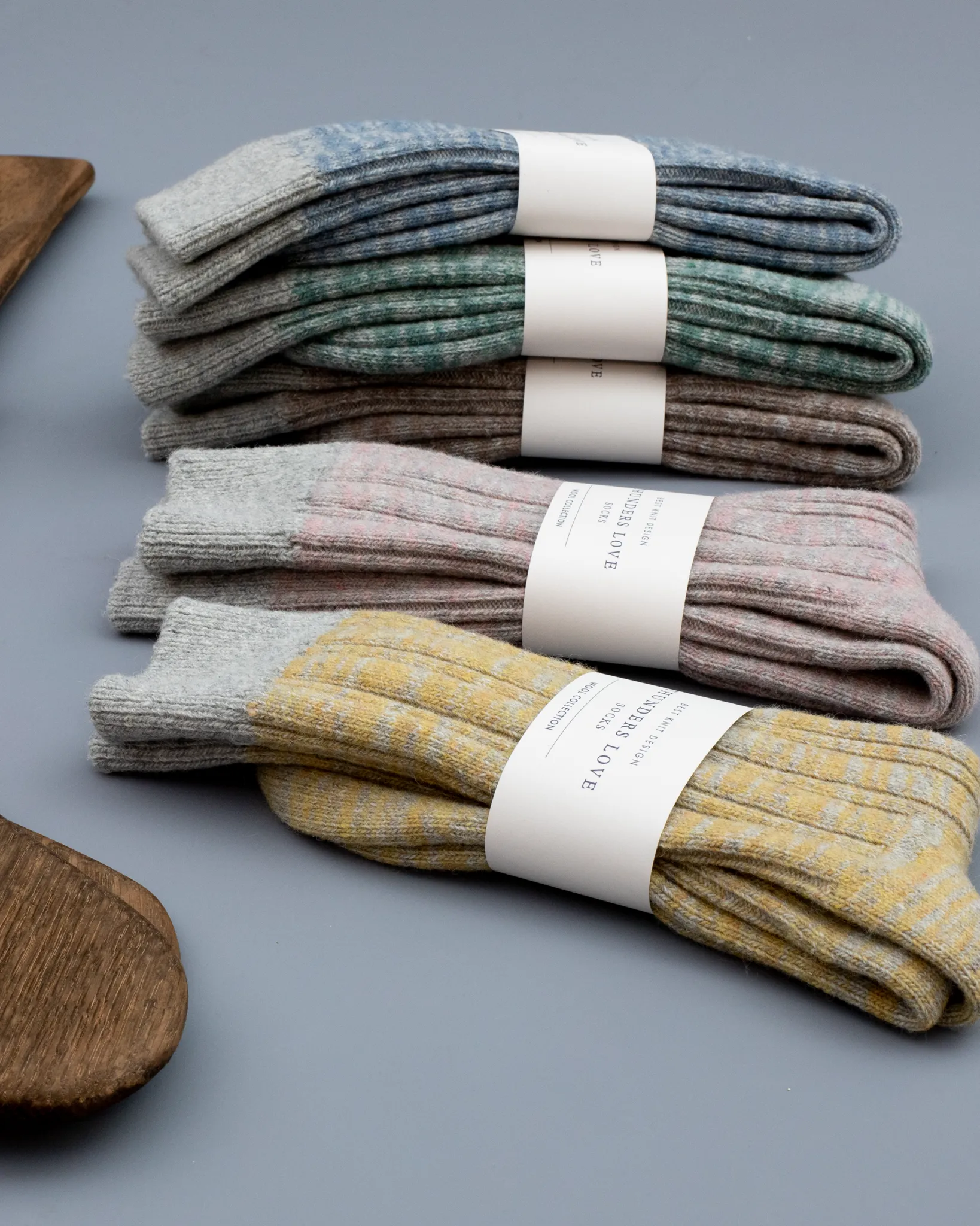 Thunders Love Wool Collection Double Ribbed Socks - Green