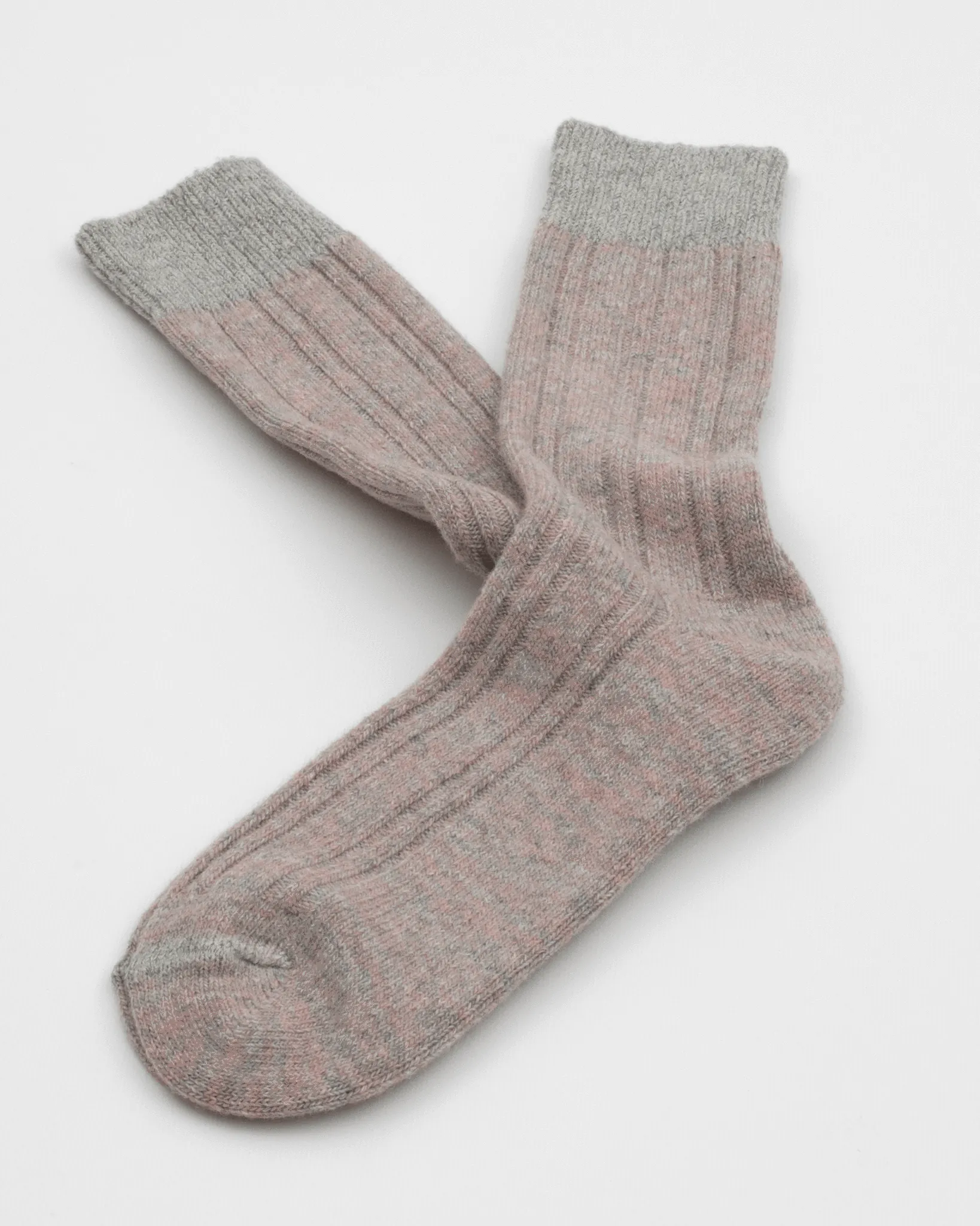 Thunders Love Wool Collection Double Ribbed Socks - Pink