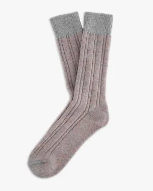 Thunders Love Wool Collection Double Ribbed Socks - Pink
