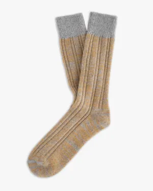 Thunders Love Wool Collection Double Ribbed Socks - Yellow