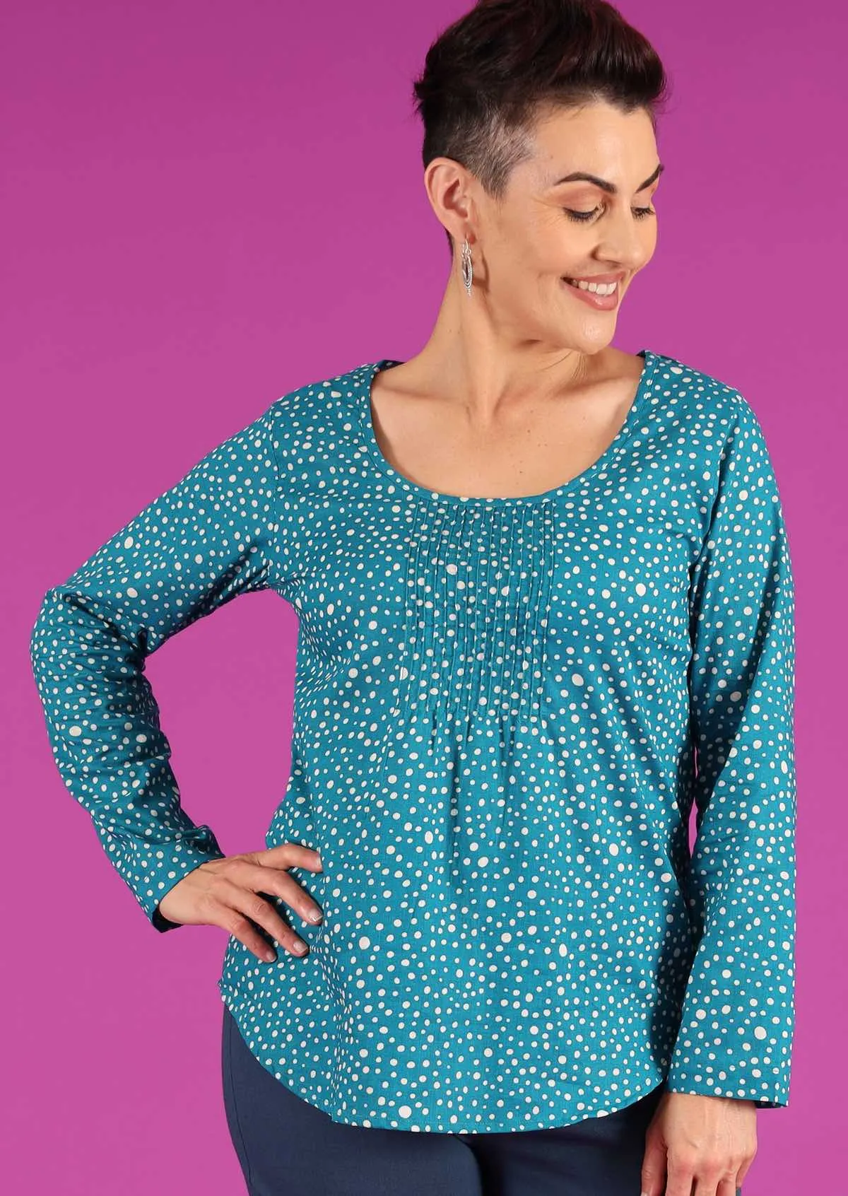Tulsi Long Sleeve Top Going Dotty